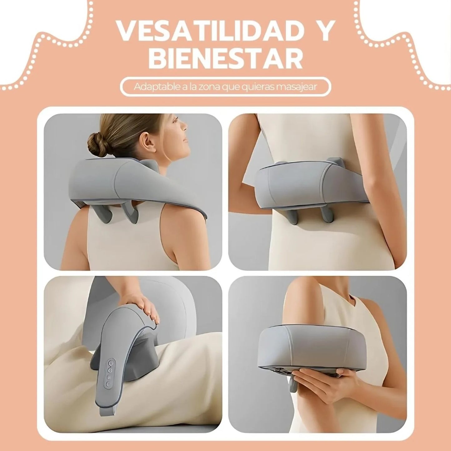 Masajeador Inalámbrico de Cuello, Espalda y Piernas