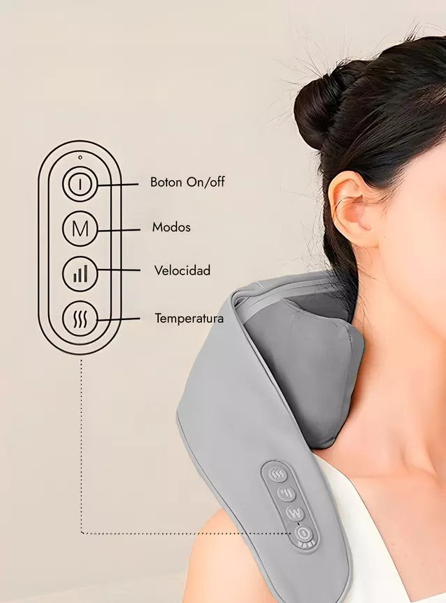 Masajeador Inalámbrico de Cuello, Espalda y Piernas
